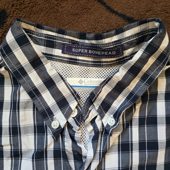 Columbia PFG Super Bonehead Plaid Fishing Shirt - Picture 4 of 11